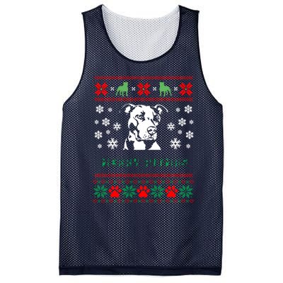 Pitbull Dog Graphic Gift Xmas Mesh Reversible Basketball Jersey Tank