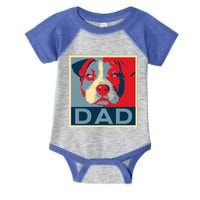 Pitbull Dad Gift Pittie Pit Bull Dog Lover Fathers Day Gift Infant Baby Jersey Bodysuit