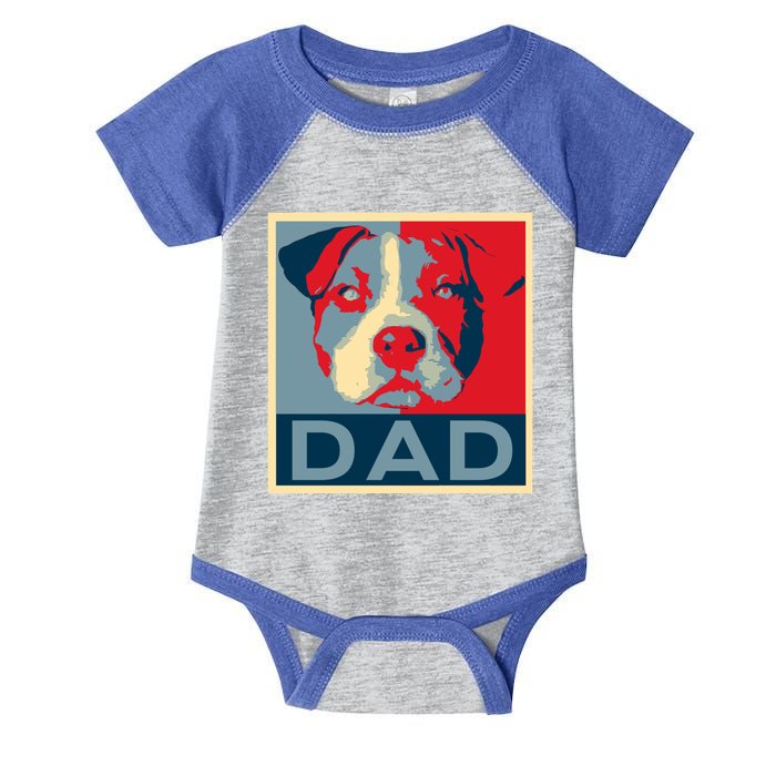 Pitbull Dad Gift Pittie Pit Bull Dog Lover Fathers Day Gift Infant Baby Jersey Bodysuit