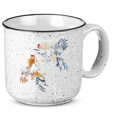 Peleas De Gallos Cockfighter Game Fowl Cockfighting Rooster 15oz Campfire Ceramic Mug