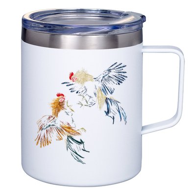 Peleas De Gallos Cockfighter Game Fowl Cockfighting Rooster 12oz Stainless Steel Coffee Mug