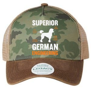 Poodle Dog Gifts Funny Superior German Engineering Legacy Tie Dye Trucker Hat