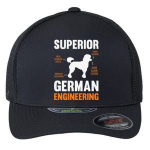 Poodle Dog Gifts Funny Superior German Engineering Flexfit Unipanel Trucker Cap