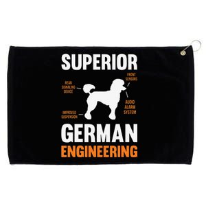 Poodle Dog Gifts Funny Superior German Engineering Grommeted Golf Towel