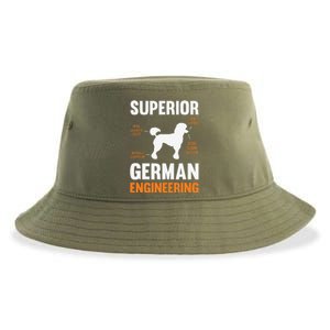 Poodle Dog Gifts Funny Superior German Engineering Sustainable Bucket Hat