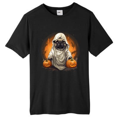 Pug Dog Ghost Funny Halloween Pumpkin For Dog Lovers Great Gift Tall Fusion ChromaSoft Performance T-Shirt