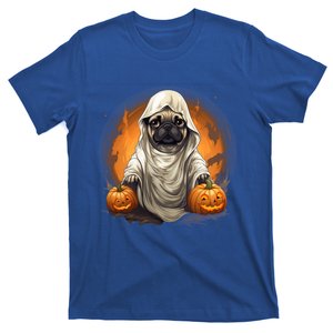 Pug Dog Ghost Funny Halloween Pumpkin For Dog Lovers Great Gift T-Shirt