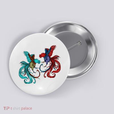 Peleas De Gallos Cockfighter Game Fowl Cockfighting Rooster Button