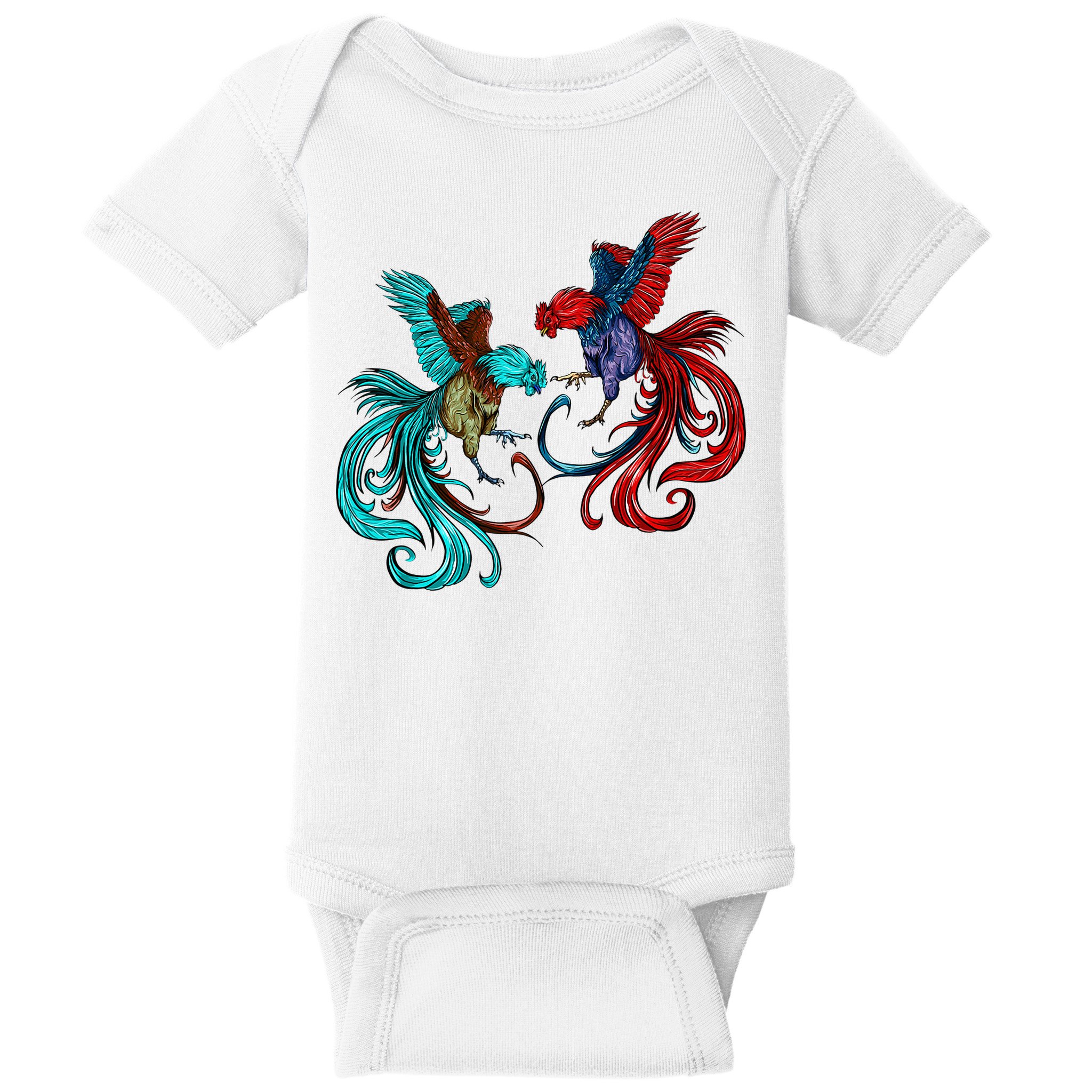 Peleas De Gallos Cockfighter Game Fowl Cockfighting Rooster Baby Bodysuit