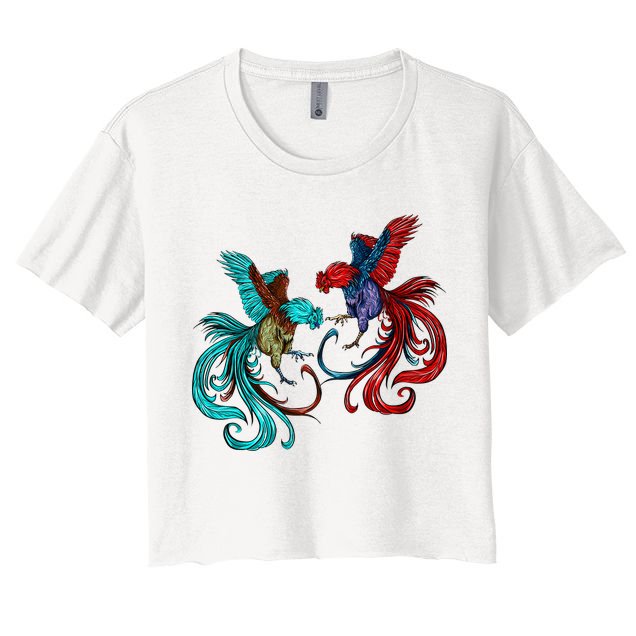 Peleas De Gallos Cockfighter Game Fowl Cockfighting Rooster Crop Top