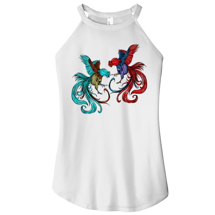 Peleas De Gallos Cockfighter Game Fowl Cockfighting Rooster Women's Perfect Tri Rocker Tank