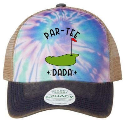 Par Dada Golf Birthday Party Dad Legacy Tie Dye Trucker Hat