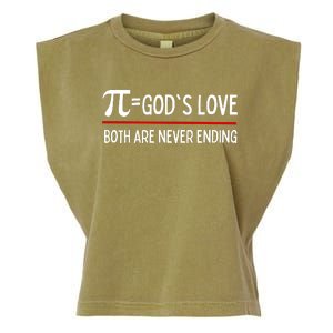 Pi Day God's Love Gift Both Are Never Ending Garment-Dyed Women's Muscle Tee