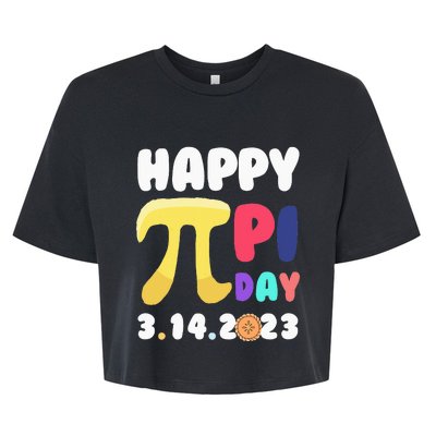 Pie Day Happy Pi Day 3.14 Pi Symbol Pi Math Bella+Canvas Jersey Crop Tee