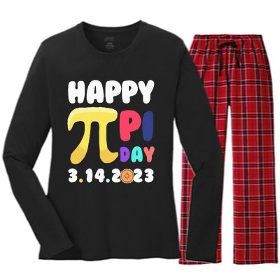 Pie Day Happy Pi Day 3.14 Pi Symbol Pi Math Women's Long Sleeve Flannel Pajama Set 