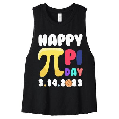 Pie Day Happy Pi Day 3.14 Pi Symbol Pi Math Women's Racerback Cropped Tank