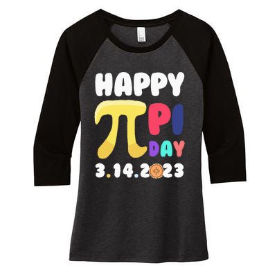 Pie Day Happy Pi Day 3.14 Pi Symbol Pi Math Women's Tri-Blend 3/4-Sleeve Raglan Shirt