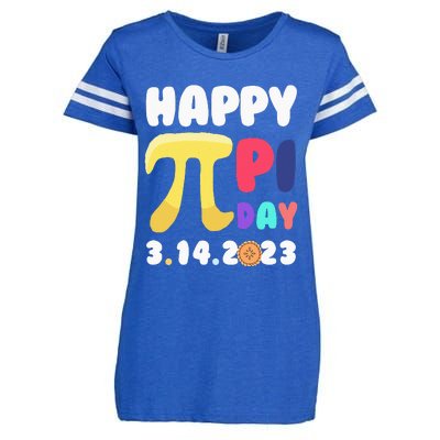 Pie Day Happy Pi Day 3.14 Pi Symbol Pi Math Enza Ladies Jersey Football T-Shirt