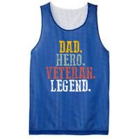 Patriotic Dad Hero Veteran Legend Veteran Husbands Veterans Great Gift Mesh Reversible Basketball Jersey Tank