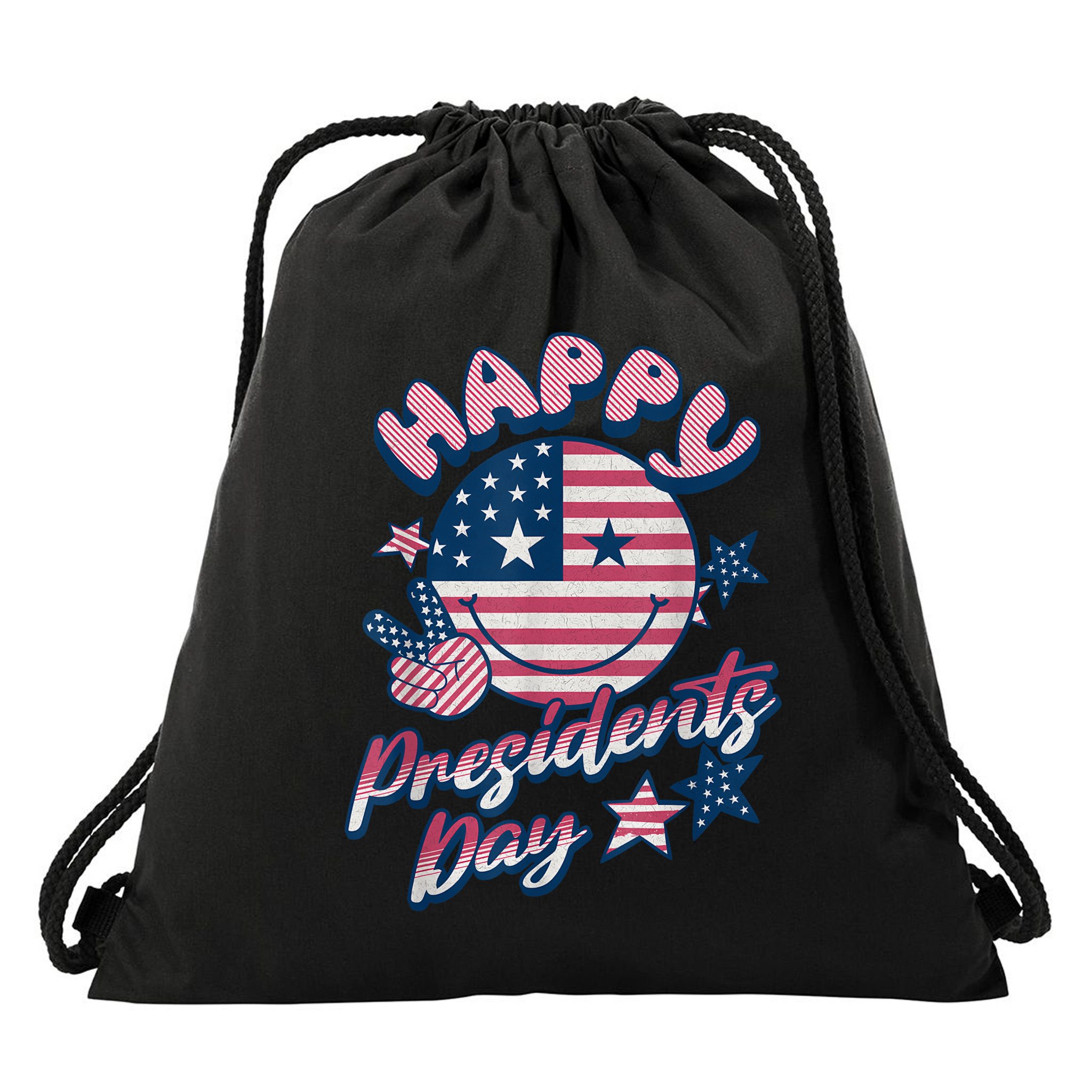 Presidents Day Happy Presidents Day Drawstring Bag