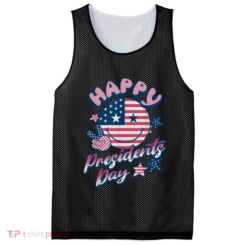 Presidents Day Happy Presidents Day Mesh Reversible Basketball Jersey Tank