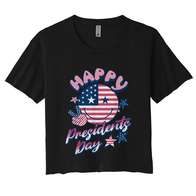 Presidents Day Happy Presidents Day Crop Top