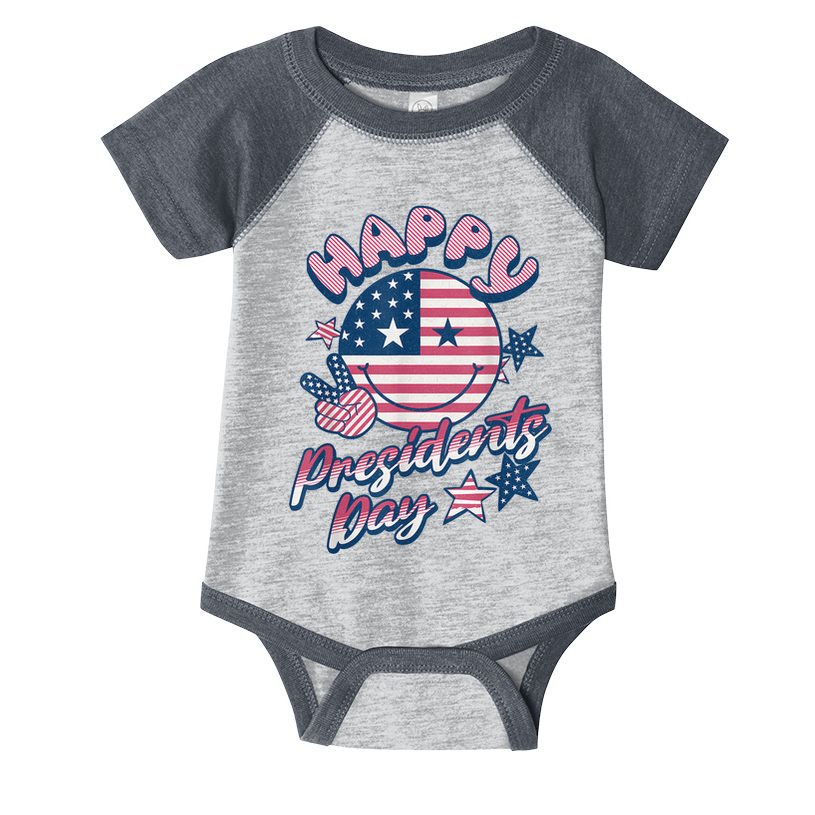 Presidents Day Happy Presidents Day Infant Baby Jersey Bodysuit