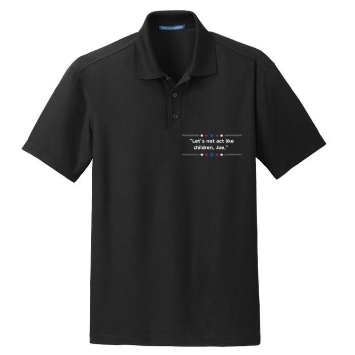 Presidential Debate Humor Dry Zone Grid Polo