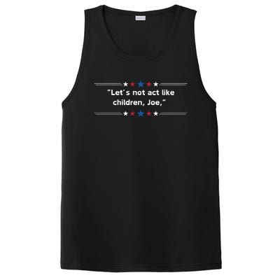 Presidential Debate Humor PosiCharge Competitor Tank