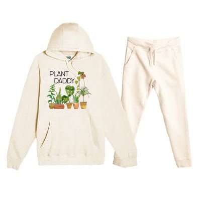 Plant Daddy House Plant Lover Monstera Dad Father Gift Cute Gift Premium Hooded Sweatsuit Set