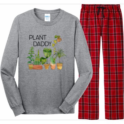 Plant Daddy House Plant Lover Monstera Dad Father Gift Cute Gift Long Sleeve Pajama Set