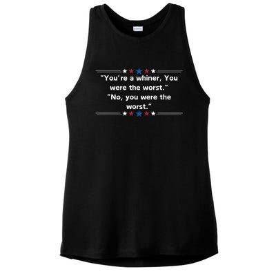 Presidential Debate Humor Mega Trump 2024 Ladies PosiCharge Tri-Blend Wicking Tank