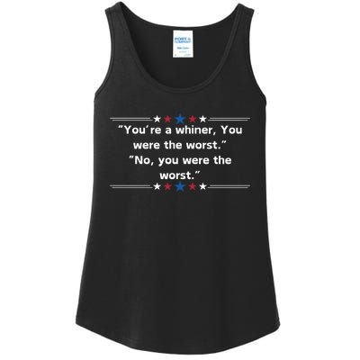 Presidential Debate Humor Mega Trump 2024 Ladies Essential Tank