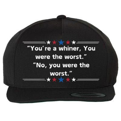 Presidential Debate Humor Mega Trump 2024 Wool Snapback Cap