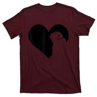 Pug Dog Heart Silhouette Pug T-Shirt