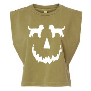 Pumpkin Doodle Halloween Goldendoodle Halloween Garment-Dyed Women's Muscle Tee