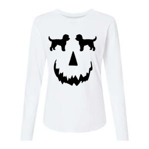 Pumpkin Doodle Halloween Goldendoodle Halloween Womens Cotton Relaxed Long Sleeve T-Shirt