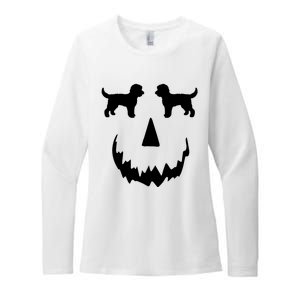 Pumpkin Doodle Halloween Goldendoodle Halloween Womens CVC Long Sleeve Shirt