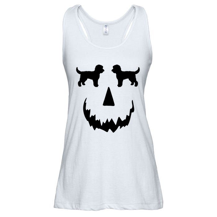 Pumpkin Doodle Halloween Goldendoodle Halloween Ladies Essential Flowy Tank