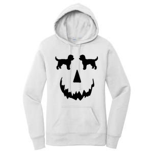 Pumpkin Doodle Halloween Goldendoodle Halloween Women's Pullover Hoodie