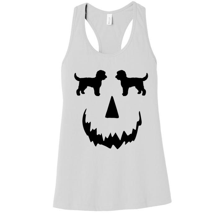 Pumpkin Doodle Halloween Goldendoodle Halloween Women's Racerback Tank