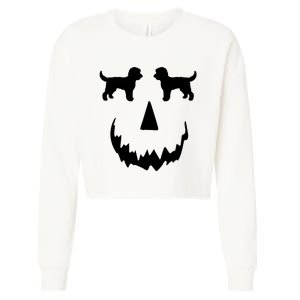 Pumpkin Doodle Halloween Goldendoodle Halloween Cropped Pullover Crew