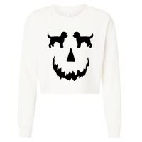 Pumpkin Doodle Halloween Goldendoodle Halloween Cropped Pullover Crew