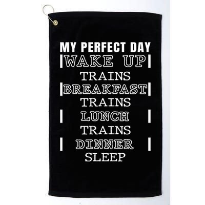 Plan Day Ing Coffee Boating Boat Lover Meaningful Gift Golf Towel