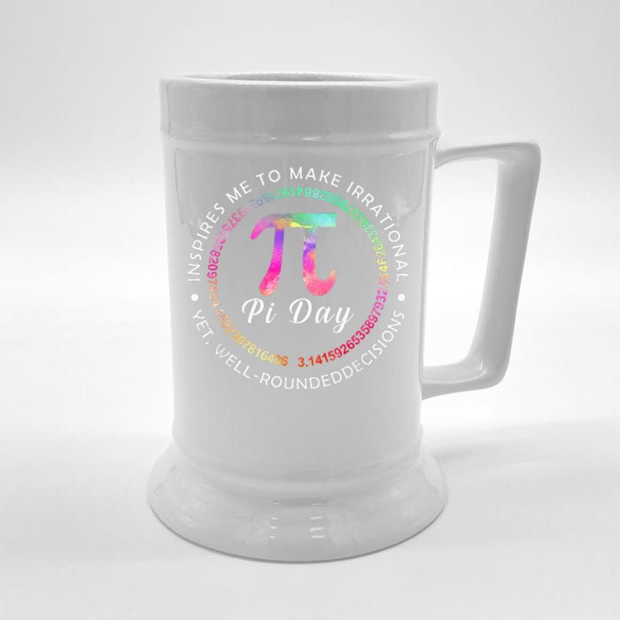 Pi Day Inspires Me To Make Irrational Decisions 3.14 Math Beer Stein