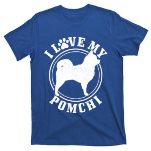 Pomchi Dog I Love My Pomchi Mom Dad Gift T-Shirt