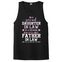 Proud Daughter In Law Of A Freaking Awesome Father In Law PosiCharge Competitor Tank