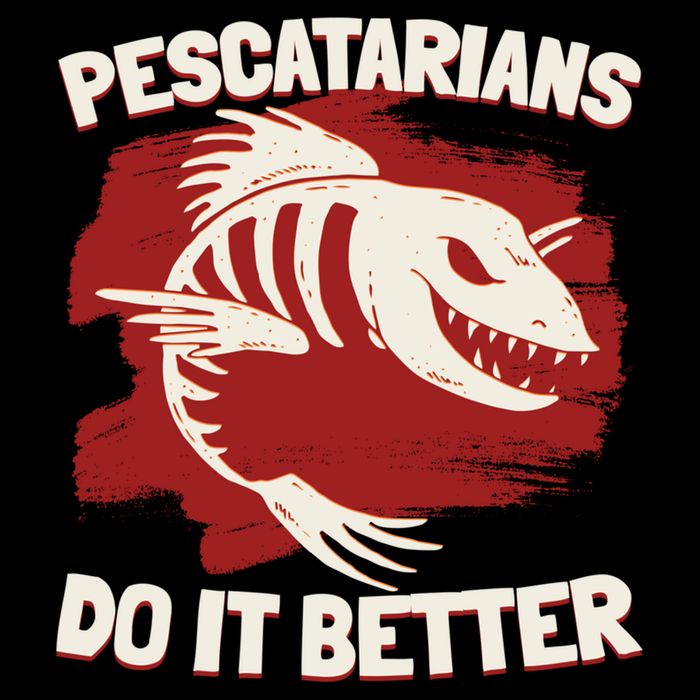 Pescatarians Do It Better Pescatarian Fish Food Gift Cooling Performance Crew T-Shirt