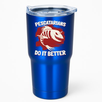 Pescatarians Do It Better Pescatarian Fish Food Gift Tumbler