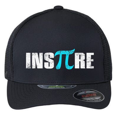 Pi Day Inspire Pi Symbol 3.14 Funny Math Teachers Students .Png Flexfit Unipanel Trucker Cap